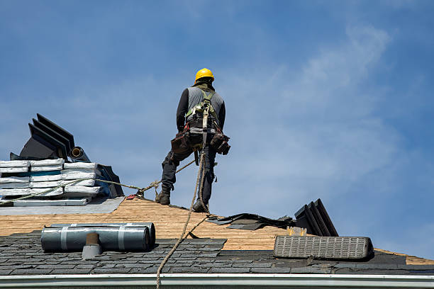 Professional Gutter Installation technician working in Adamsville, TN